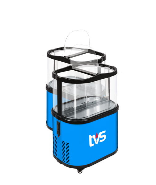 Open top display cooler - Always in stock! Ideal for stores.