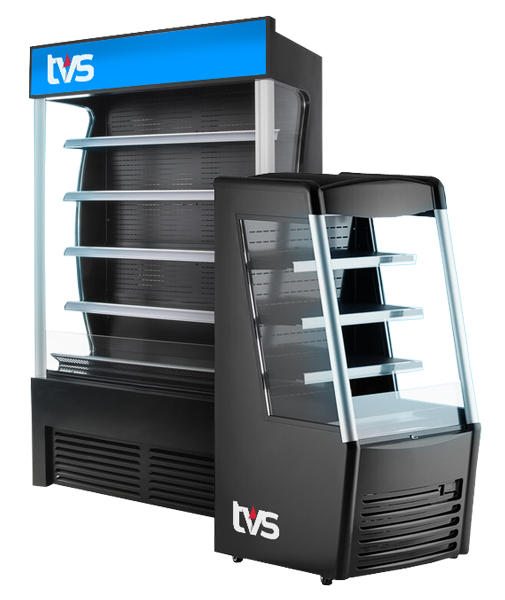 Open front display cooler - Prices range from 80€ to 300€.